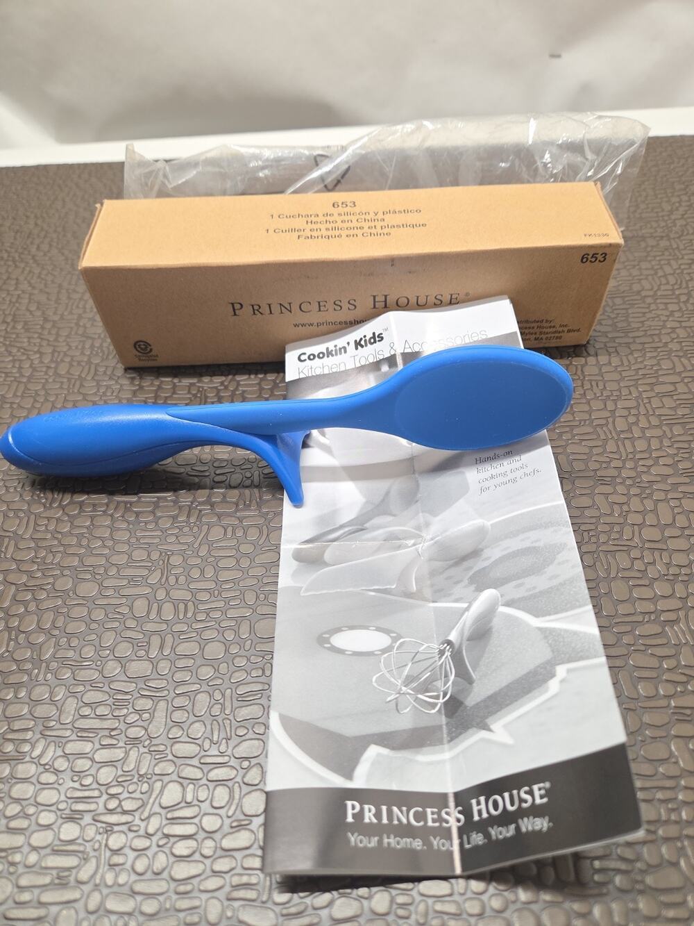 Princess House Silicone Plastic Spoon Cooking Kids 653